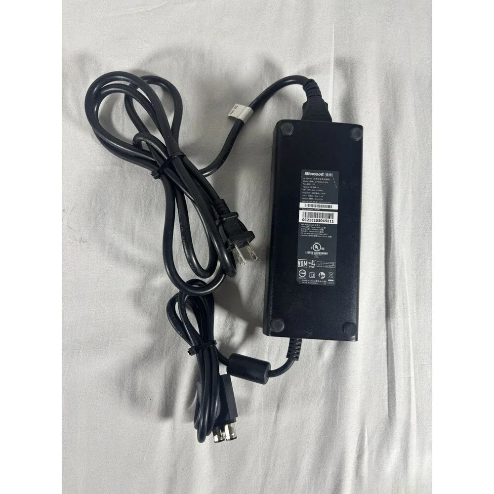 Microsoft Xbox 360 S Slim Official Power Supply Adapter